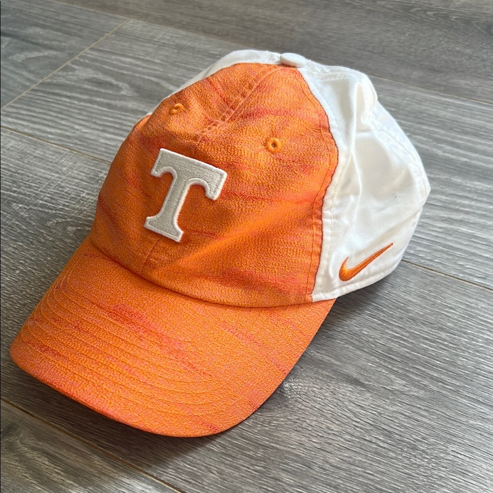 Nike Orange and White Cap